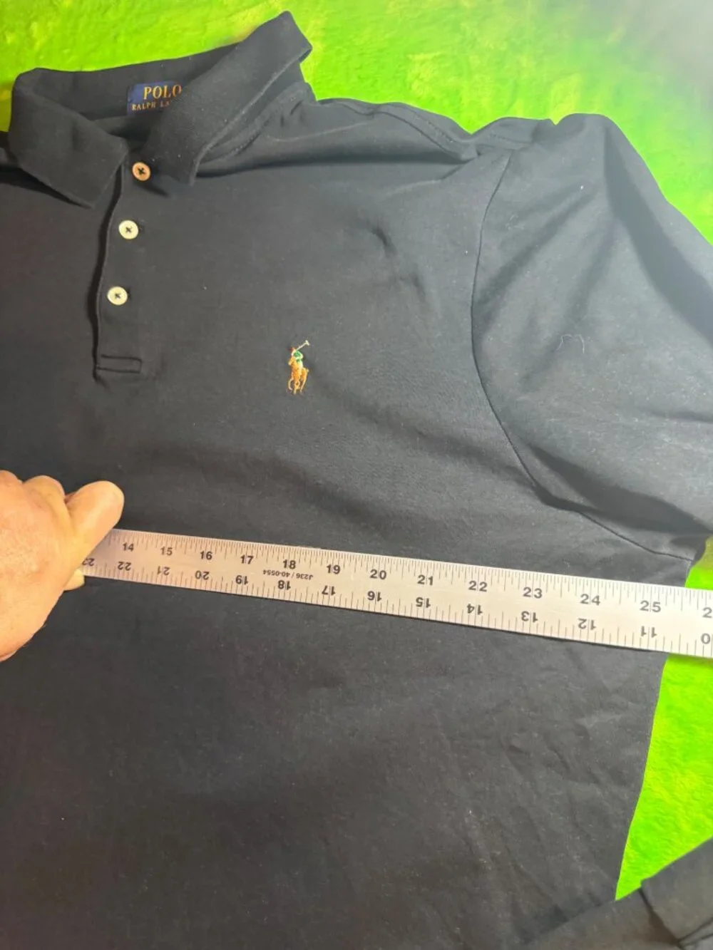 Polo Ralph Lauren Classic Fit Long Sleeve Polo Shirt Mens Sz XL Navy